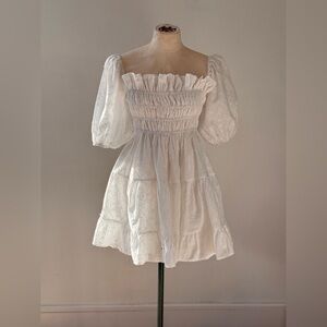 Buddy Love White Ruffle Dress